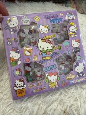 Hello Kitty Purple Sticker Gift Set pack of 100 stickers